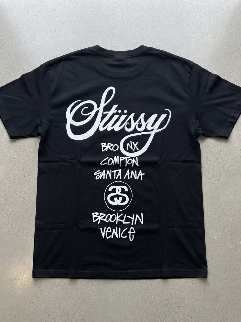 Stussy Black Graphic T-Shirt